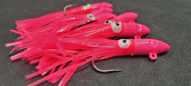 2 inch pink plastic ice fishing lure Pink Salmon Jigs – Pacific Coast Outdoors